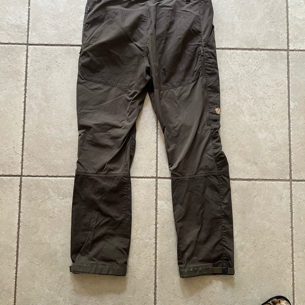 Fjallraven Brown Cargo Pants Outdoor Adventure Essential - Picture 3 of 5
